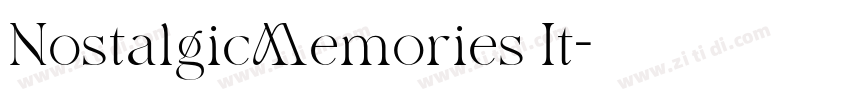 NostalgicMemories It字体转换 NostalgicMemories It字体转换